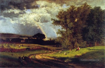 Paysage des plaines œuvres - A Passing Shower paysage Tonaliste George Inness